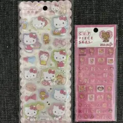 キティ もちもちマシュマロシール タイルシール 日焼けキティ 2点セット
