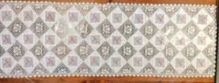 近沢レース　花柄刺繍　 テーブルセンター　130x45cm　テーブルクロス