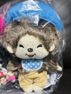 【新品未接触】モンチッチ きのこ ぬいぐるみ ブルー