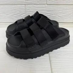 【極美品】UGG GoldenGlow Slide 厚底サンダル 25cm 黒
