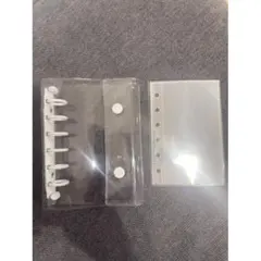 A7 6穴 (ホワイト)クリアバインダーシール帳 リフィル10枚組