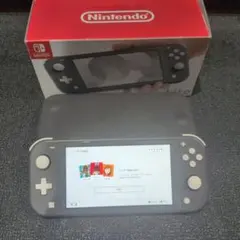 Nintendo Switch Lite グレー 本体のみ　カバー付