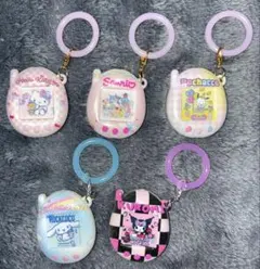 キティ クロミ ポチャッコ シナモン たまごっち型 めじるしアクセサリー セット