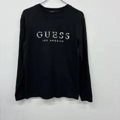 GUESS 長袖Tシャツ ブラック Mサイズ　◎30