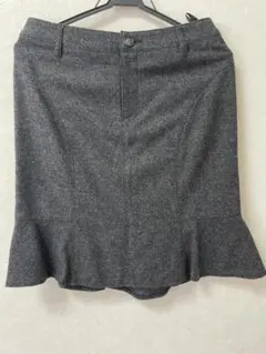 COMME CA ISM グレー スカート Lサイズ　コムサイズム