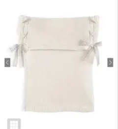 完売品　GRLサイドレースリボンオフショルダーニットトップス[gf108]