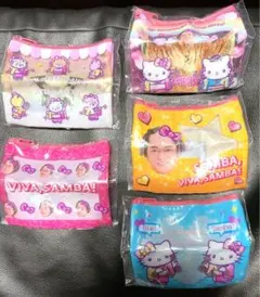 マツケンサンバ × ハローキティ クリアラメ ポーチ 全5種セット コンプリート