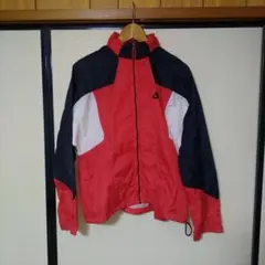 NIKE　90年代レトロ　ナイロンジャケット 赤黒白　Sサイズ