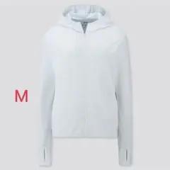 Mサイズ　エアリズムUVカットメッシュパーカー　ブルー　ユニクロ