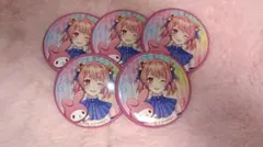 カラフルピーチ　のあ　サンリオ缶バッジ