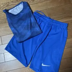 NIKE DRI -FIT GU SPORTS半袖シャツショートパンツ S 青