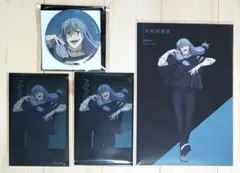 アニメーション呪術廻戦展 真人 缶バッジ クリアカード×2 ポストカード