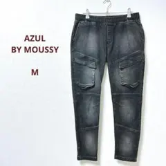 デニムカーゴパンツ黒