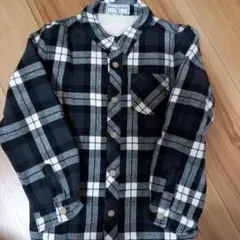 METALLIC BOARD チェック柄長袖シャツ 130
