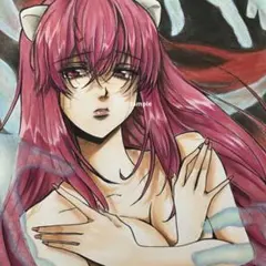 エルフェンリート　手描きイラスト