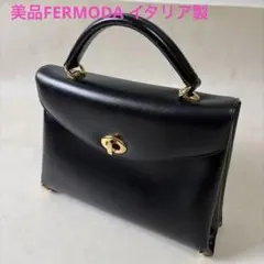 FERMODA フェルモダ ハンドバッグ グリーン レザー フォーマル - メルカリ