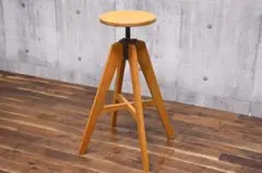 ECC16 展示品 トラックファニチャー KT ハイスツール オーク無垢材 ECC16 展示品 トラックファニチャー KT ハイスツール オーク無垢材