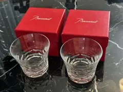 【新品】Baccarat バカラ 2017刻印 クリスタルロックグラス 2個