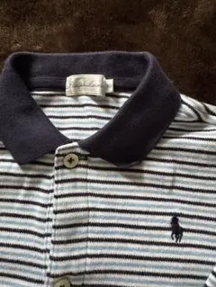 Polo Ralph Lauren ストライプ長袖ロンパース80