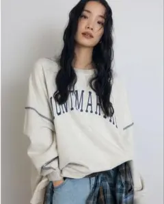 Bonjour Sagan ボンジュールサガン　ビッグカレッジスウェット