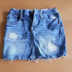GAP 女児  デニム ミニスカート130