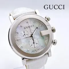 稼働 GUCCI 腕時計 シルバー 5500L 11Pダイヤ シェル 3730 - メルカリ