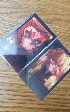 獪岳 我妻善逸 箔押しチェキ風ブロマイド ダイニング 第三期 無限城編 鬼滅の刃