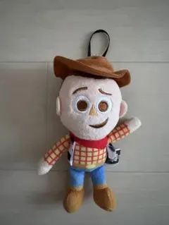 トイストーリー　ウッディ　ぬいぐるみキーホルダー