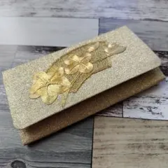 ゴールド長財布