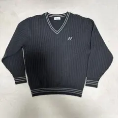 スポーツ用セーター　Lサイズ 黒 Vネック
