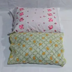 ※そば殻&スポンジ枕 2個 カバーサービス 来客·介護 ·看護·キャンプ·下宿のサムネイル