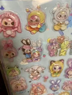 ベイビースリー ボンボンドロップ シール 1枚　 ウォーターシール