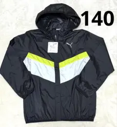 プーマPUMA フード付きジャージ ピステ アウター 140 黒 新品 サッカー
