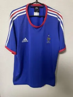 90s アディダス　 フランス代表 ウェア青 サッカー ユニフォーム 90s adidas アディダス×フランス代表 ビンテージサッカーユニフォーム