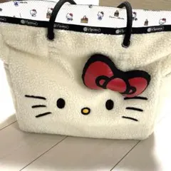 極美品‼️レスポートサック　ハローキティ50周年　リバーシブルバック・large