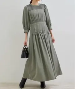 ロペピクニック Mon E’toile モンエトワール タフタタックドレス