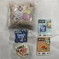 BT21 RJ KOYA COOKY クッション ピンバッジ セット