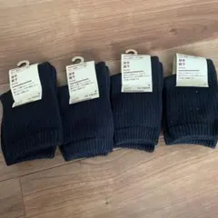 無印良品　靴下 黒 15-19cm 4足セット