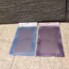 クーリア　とうめいシールシート　ブルー・パープル　８枚入　２種セット