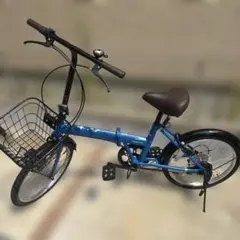 折りたたみ自転車 ブルー 20インチ 6段変速 引取り配達のみ 福岡市近郊 折りたたみ自転車 ブルー 20インチ 6段変速 引取り配達のみ 福岡市近郊
