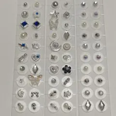 【サービス品】耳ツボジュエリー　60粒 まとめ売り　シルバー