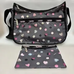 LeSportsac レスポートサック ショルダーバッグ ハート×ドットポーチ付