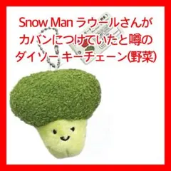 ダイソー 1個 ブロッコリー キーチェーン キーホルダー ラウール スノーマン