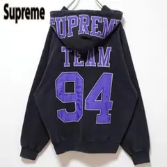Supreme シュプリーム アップリケ バック ロゴ 刺繍 パーカー
