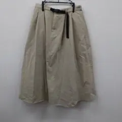 (11)studioclip ベージュ ロングスカート 黒ベルト付き