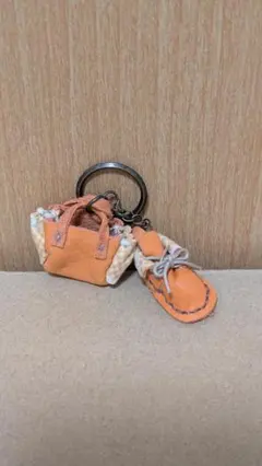 ハンドメイド ミニチュアバッグと靴のキーホルダー