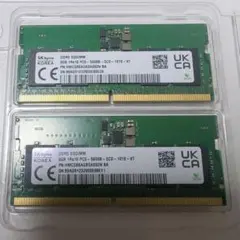 M*n様 SK hynix DDR5 5600 8GB×2 16GB SODIM - メルカリ