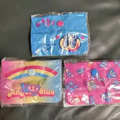 エンジェルブルー　フラットコインケース 3点セット