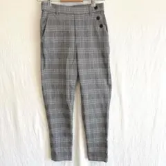 ザショップティーケー グレンチェック クロップドパンツ S ストレッチのサムネイル