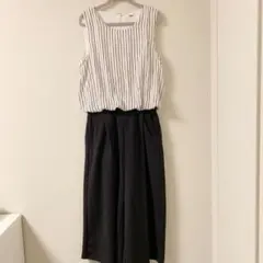 MURUA ムルーア セットアップ オールインワン 白 黒 ストライプのサムネイル
